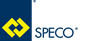 เครื่องหมายการค้า SPECO เป็นตัวแทนของเครื่องจักรและอุปกรณ์ที่ใช้ในการบำบัดของเสีย 